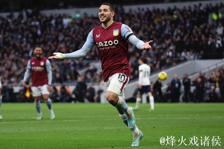 布恩迪亚进球 阿斯顿维拉绝杀枪手